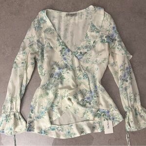 D’ascoli Silk Floral Blouse